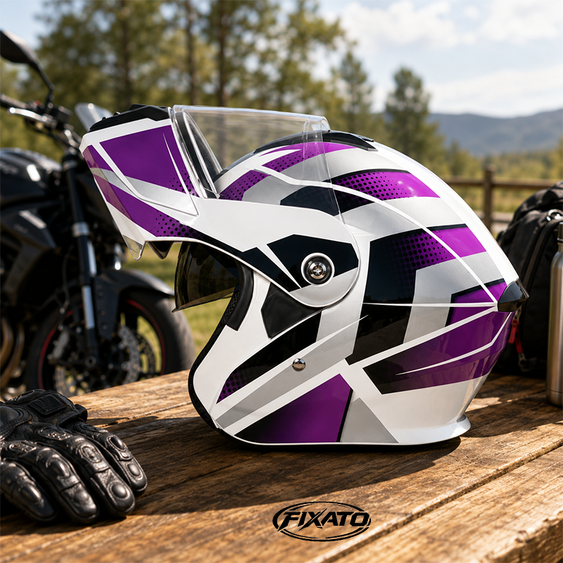 Casca Moto Scuter Flip up Enduro ATV CROSS FIXATO