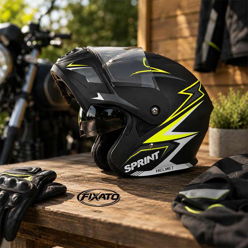 Casca Moto Flip Up Enduro Atv FIXATO
