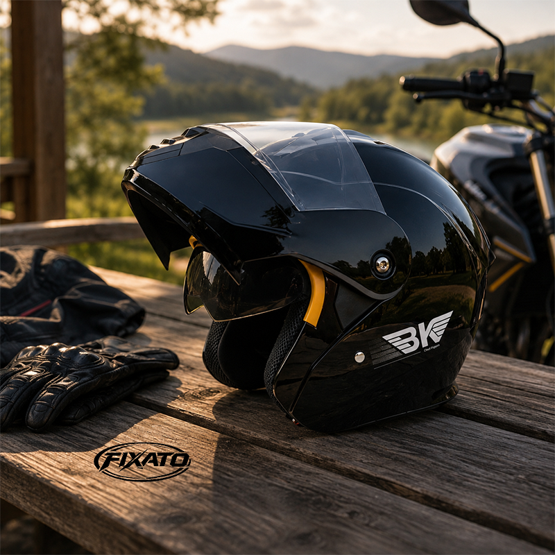 Casca Moto Scuter Flip-up ATV Enduro Cross FIXATO