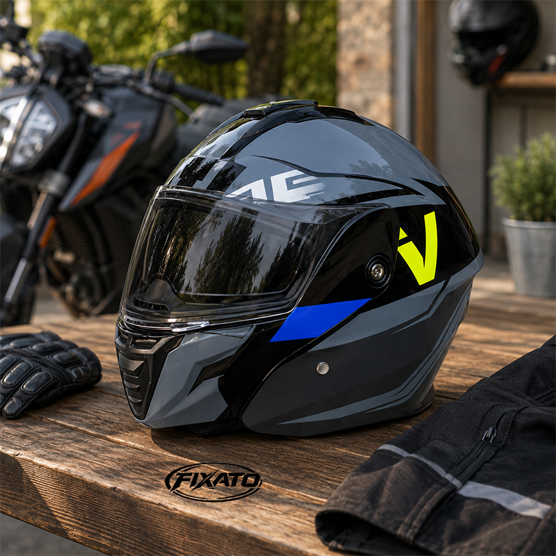 Casca Moto Scuter Flip-up ATV Cross Enduro FIXATO